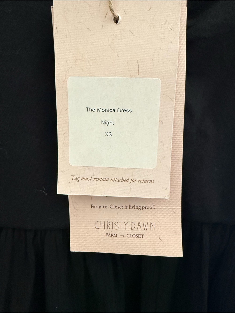 Christy Dawn Black/Night Monica dress XS NWT - Picture 5 of 7